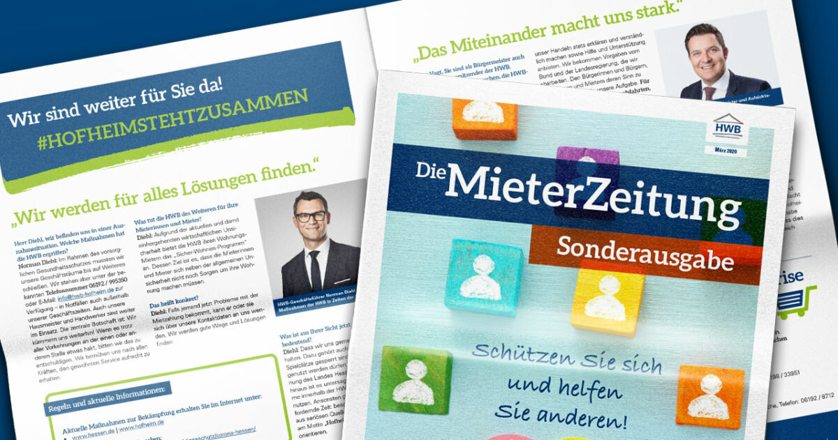 Sonderausgabe der HWB-MieterZeitung