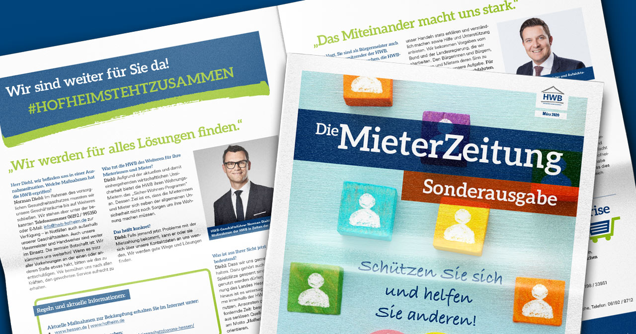 Sonderausgabe der HWB-MieterZeitung