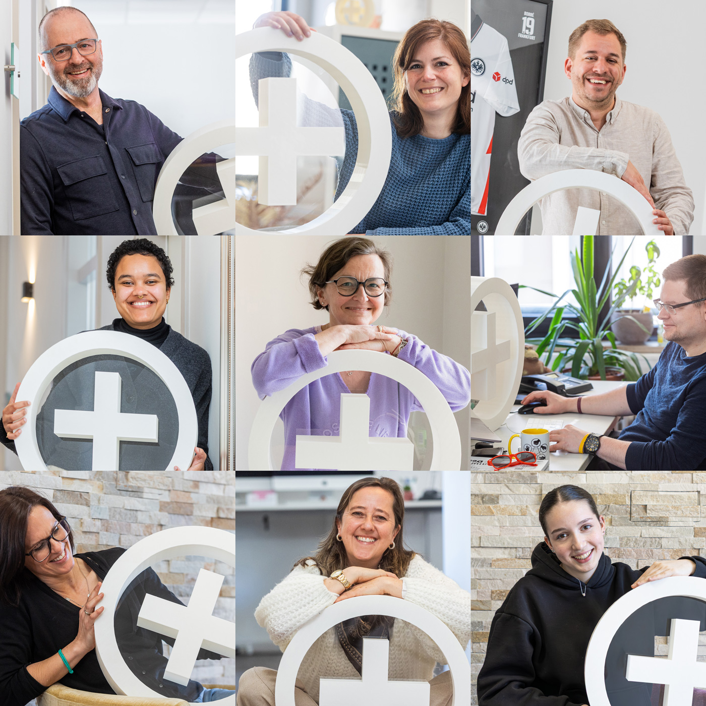 Die Köpfe hinter den Ideen von Hauptsache Kommunikation, der Werbeagentur aus Rhein-Main mit Sitz in Hofheim am Taunus