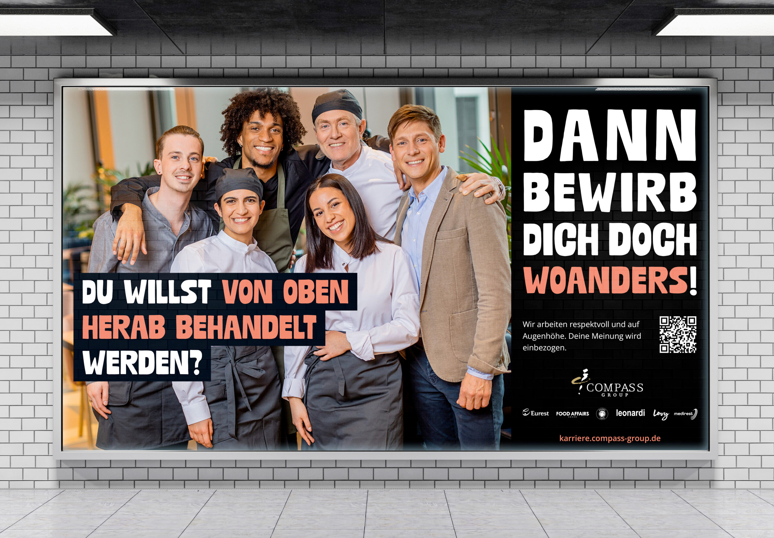 Compass Recruiting-Kampagne "Dann bewirb dich doch woanders"