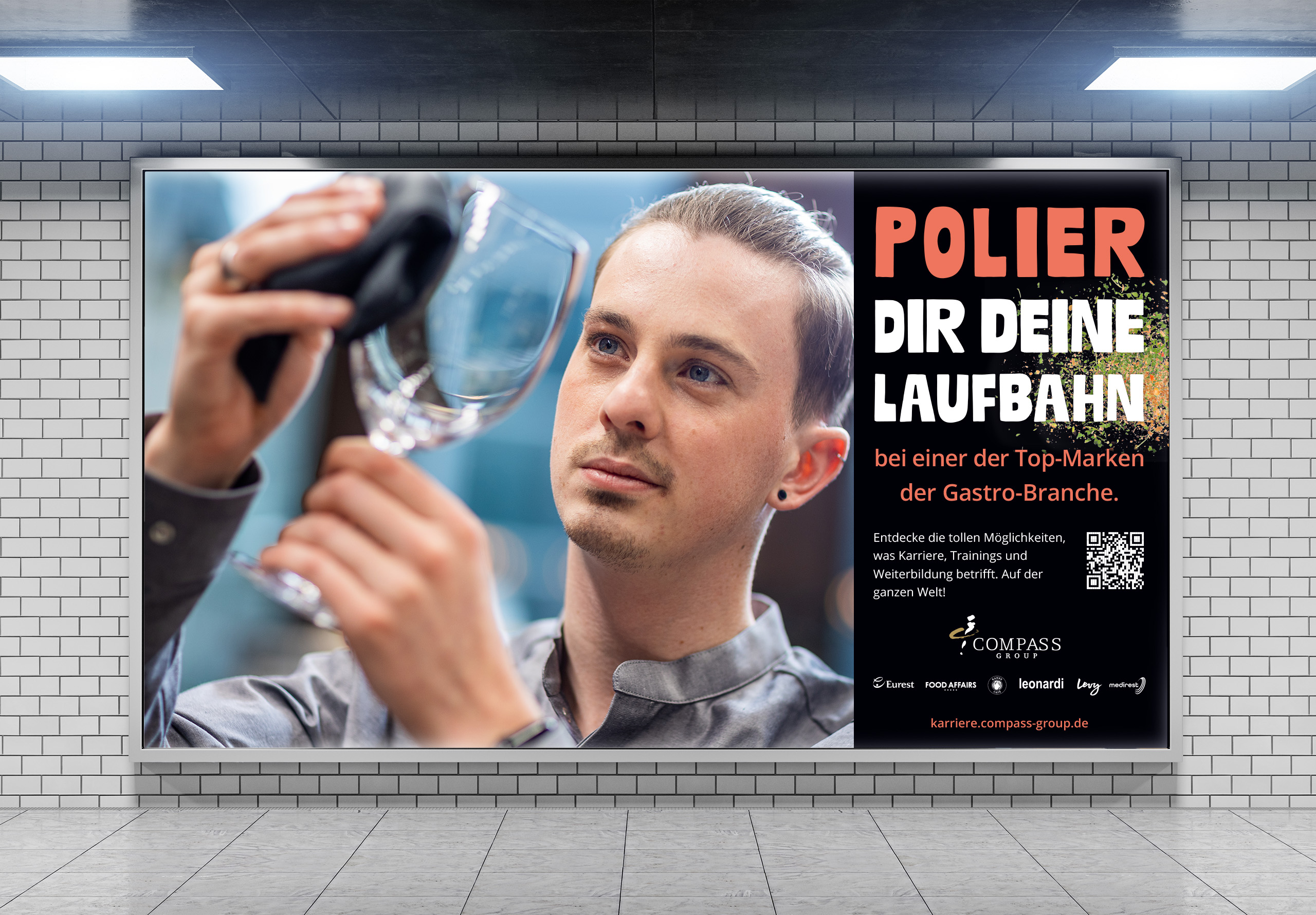 Compass Recruiting-Kampagne "Polier dir deine Laufbahn"